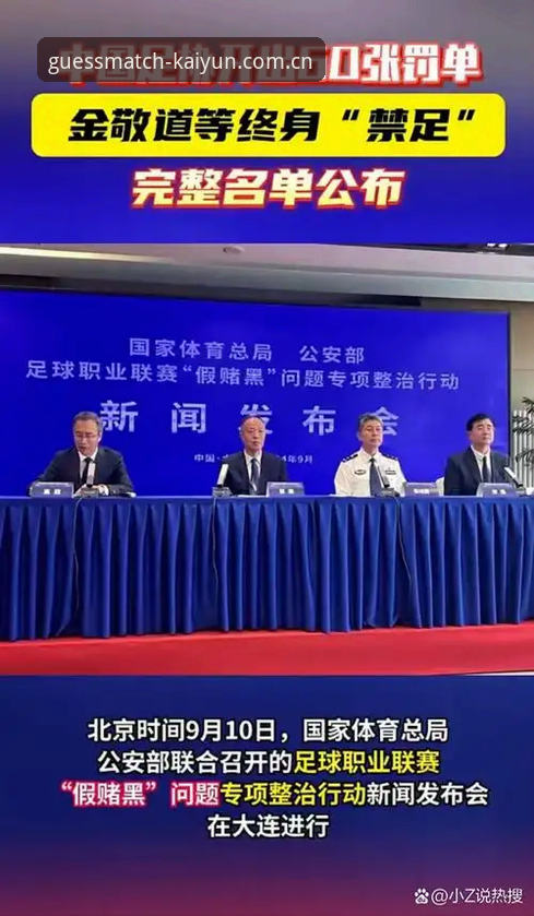 足协第三批禁足名单深度解析：从开云体育平台看中国足球反腐完整指南